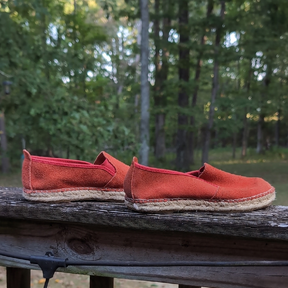 Free People Orange Loafers